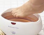 wax bath image with foot
