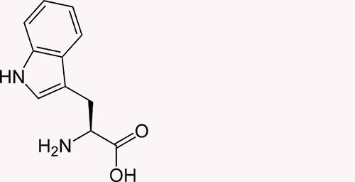 Chemical Structure of L-Tryptophan