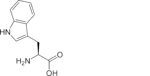 Chemical Structure of L-Tryptophan