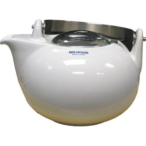 Bee House Teapot - 28 oz. Persimmon Pot (White) Image